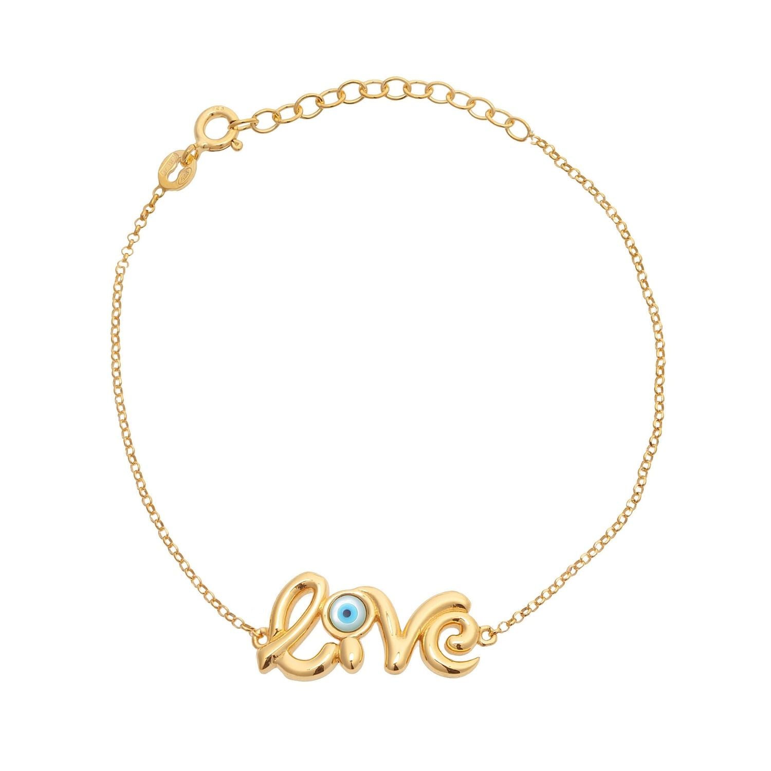 Βραχιόλι Lexis ''live'' από επιχρυσωμένο ασήμι 925° με φίλντισι και τυρκουάζ σμάλτο Εικόνα 1