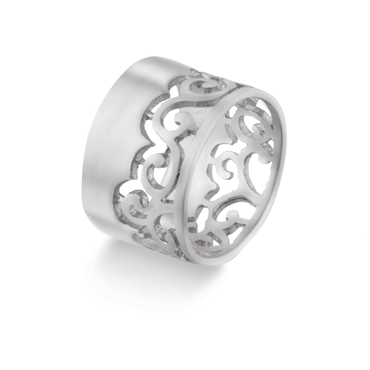 Δαχτυλίδι Arabesque από επιροδιωμένο ασήμι 925° Εικόνα 1