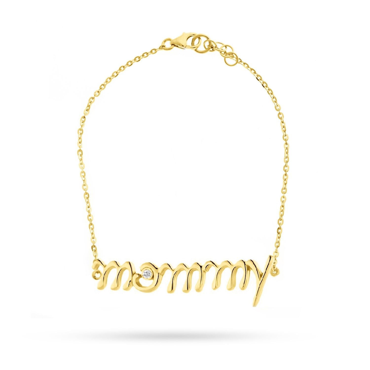 Βραχιόλι Lexis ''mommy''από επιχρυσωμένο ασήμι 925⁰ με ζιργκόν Εικόνα 1