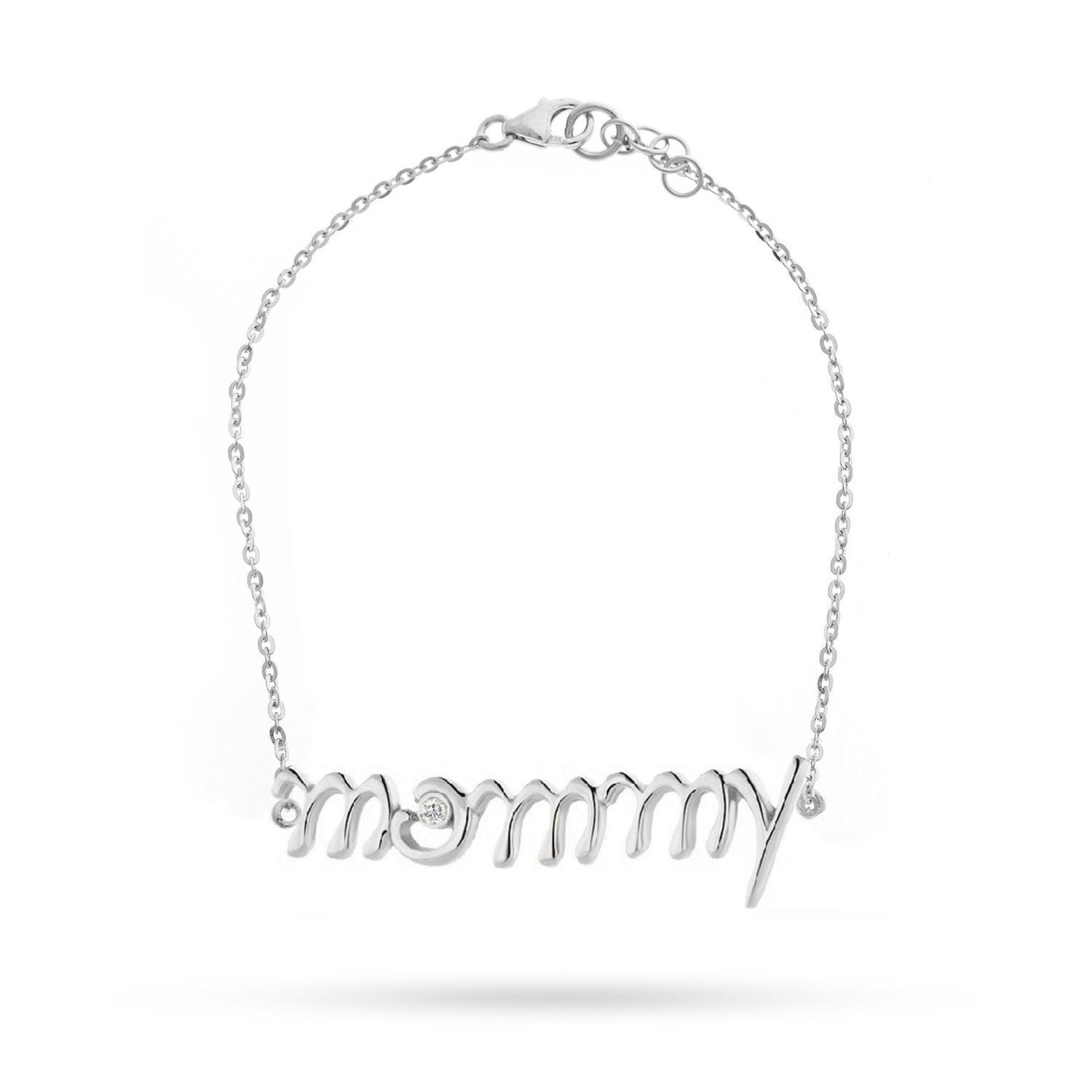 Βραχιόλι Lexis ''mommy'' από επιροδιωμένο ασήμι 925⁰ με ζιργκόν Εικόνα 1