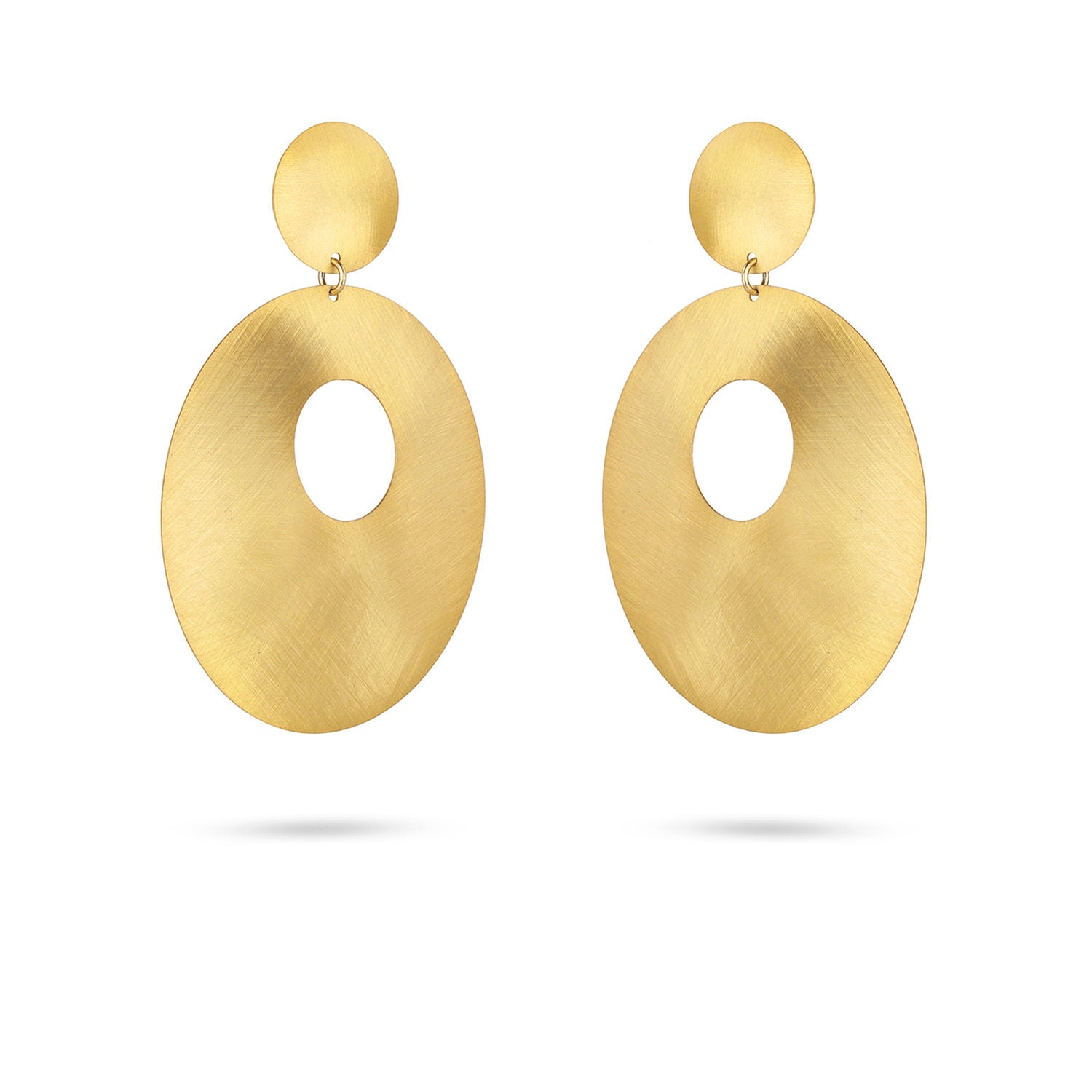 Σκουλαρίκια Roma από επιχρυσωμένο ασήμι 925° Εικόνα 2