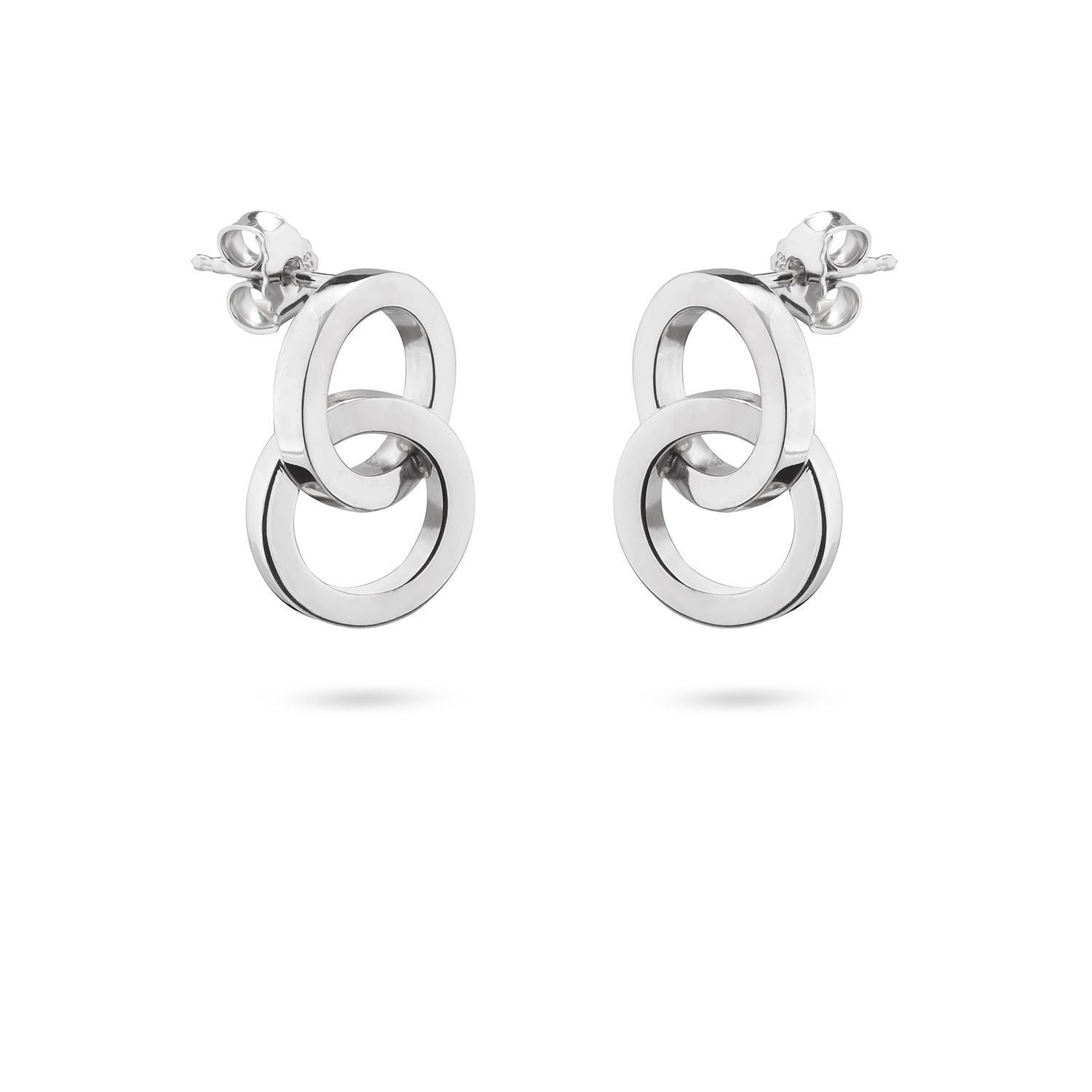 Σκουλαρίκια You & Me από επιροδιωμένο ασήμι 925° Εικόνα 1