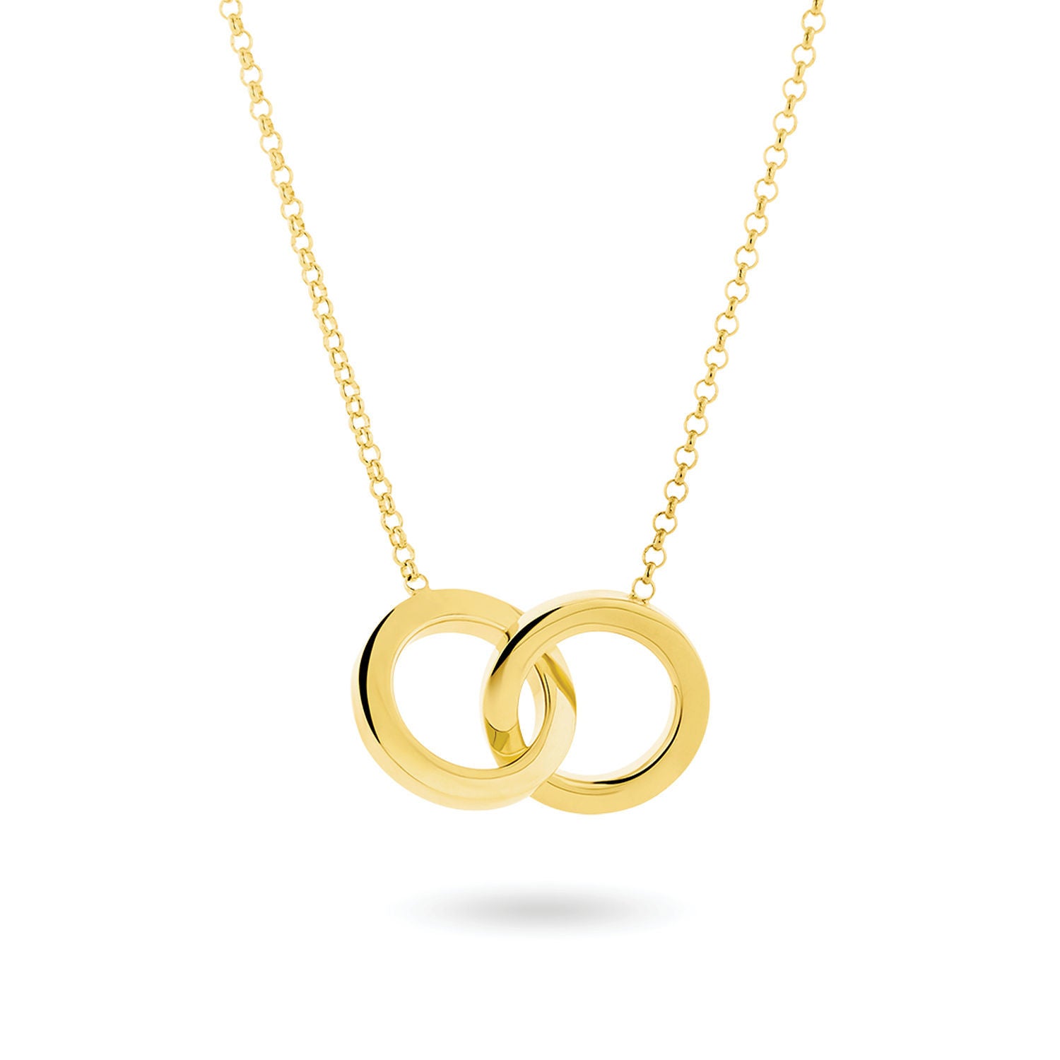 Κολιέ You & Me από επιχρυσωμένο ασήμι 925° Εικόνα 1