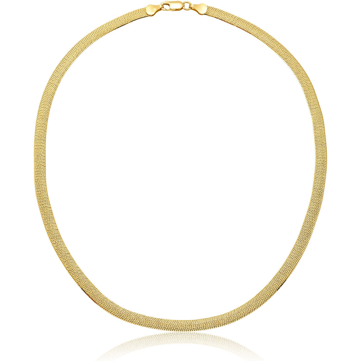 Κολιέ Skin από επιχρυσωμένο ασήμι 925° Εικόνα 1