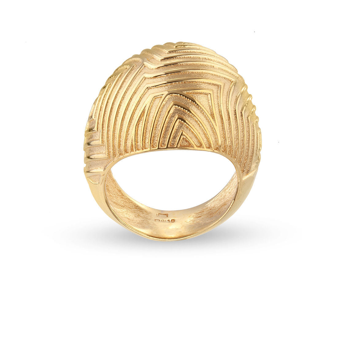 Δαχτυλίδι Mitos από επιχρυσωμένο ασήμι 925° Εικόνα 2