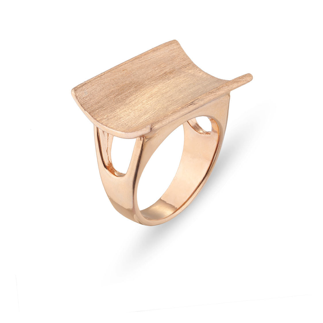 Δαχτυλίδι από ροζ επιχρυσωμένο ασήμι 925° Εικόνα 1
