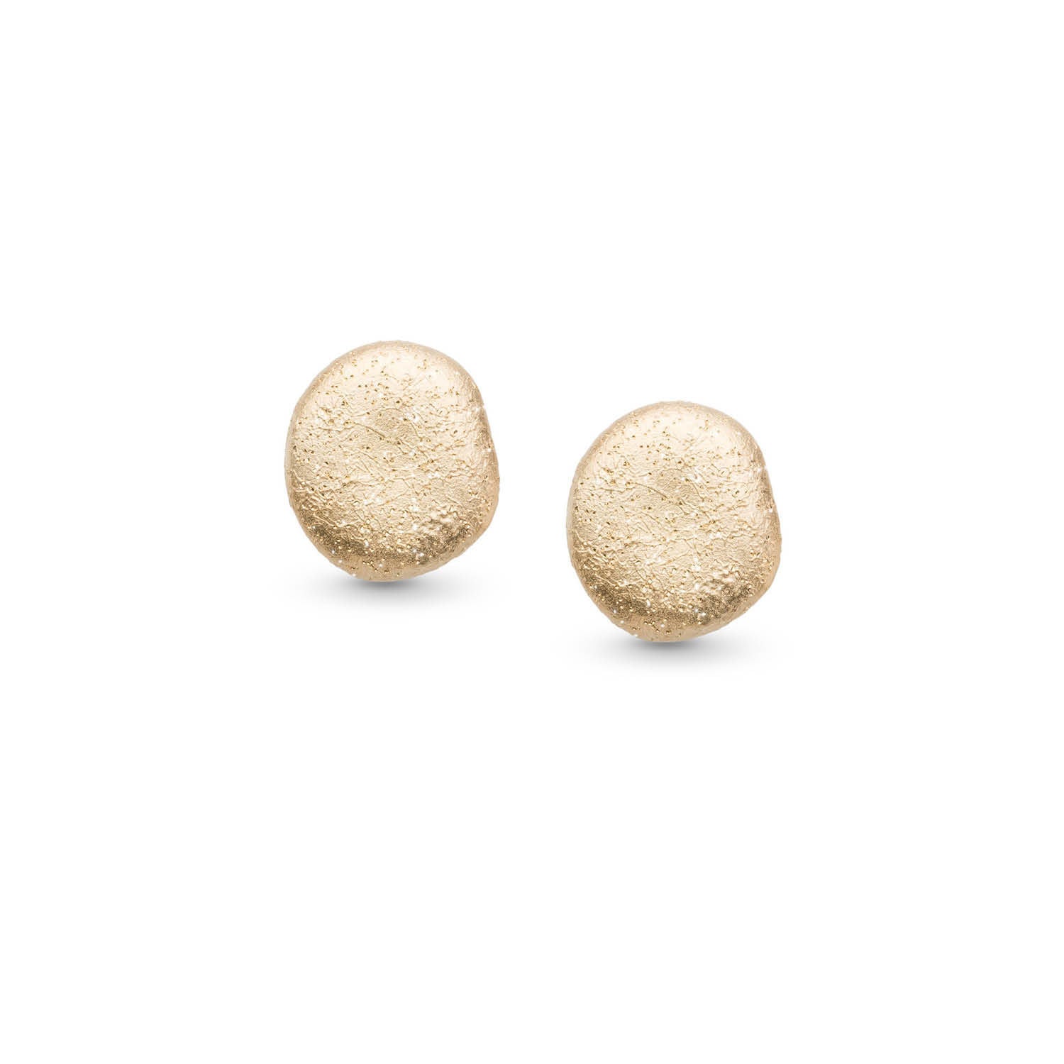 Σκουλαρίκια Terra από ματ επιχρυσωμένο ασήμι 925° Εικόνα 3