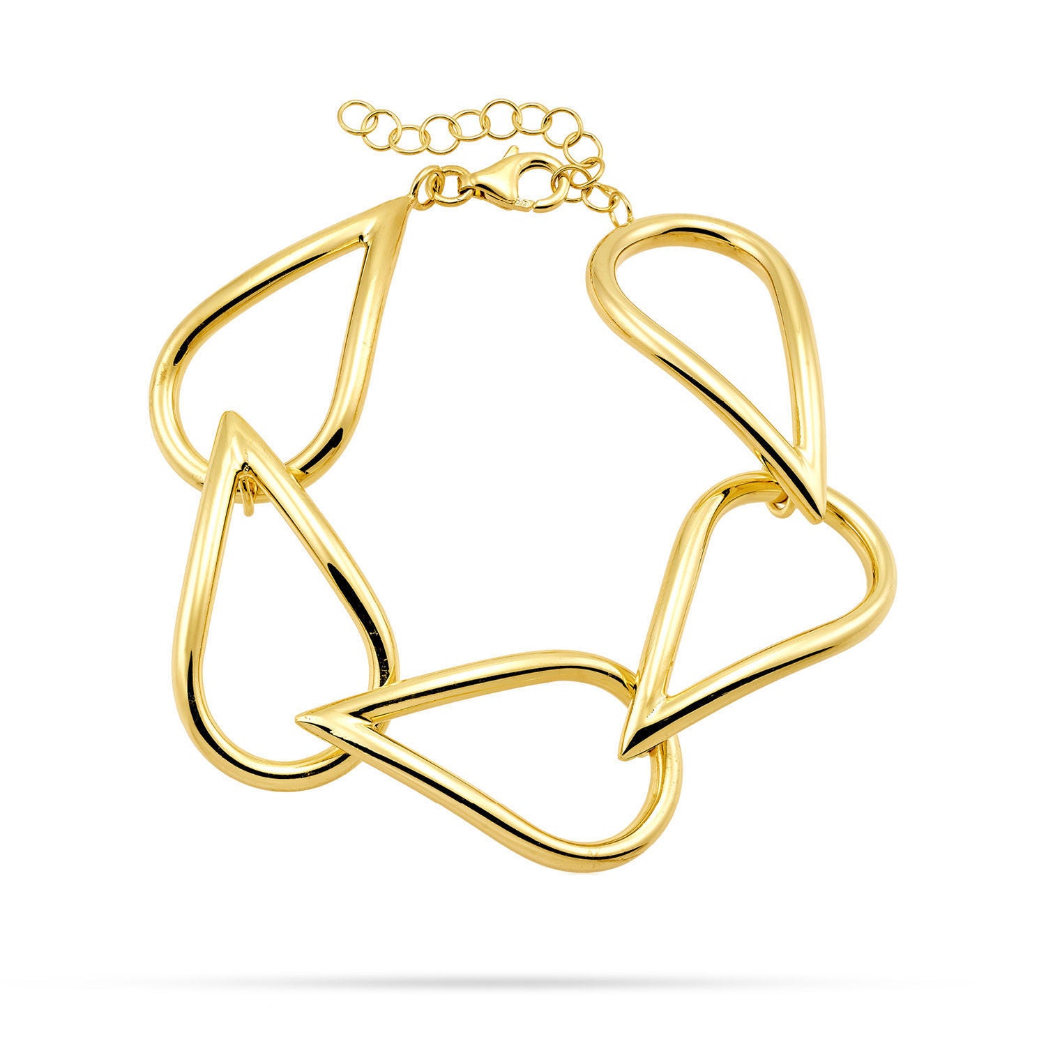 Βραχιόλι Reflections αλυσίδα από επιχρυσωμένο ασήμι 925° Εικόνα 1