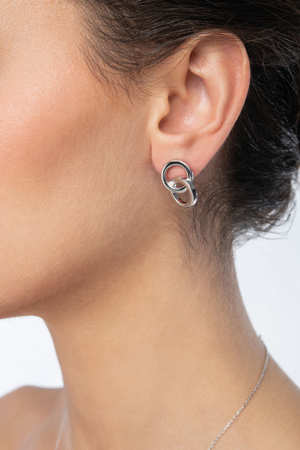 Σκουλαρίκια You & Me από επιροδιωμένο ασήμι 925° Εικόνα 3