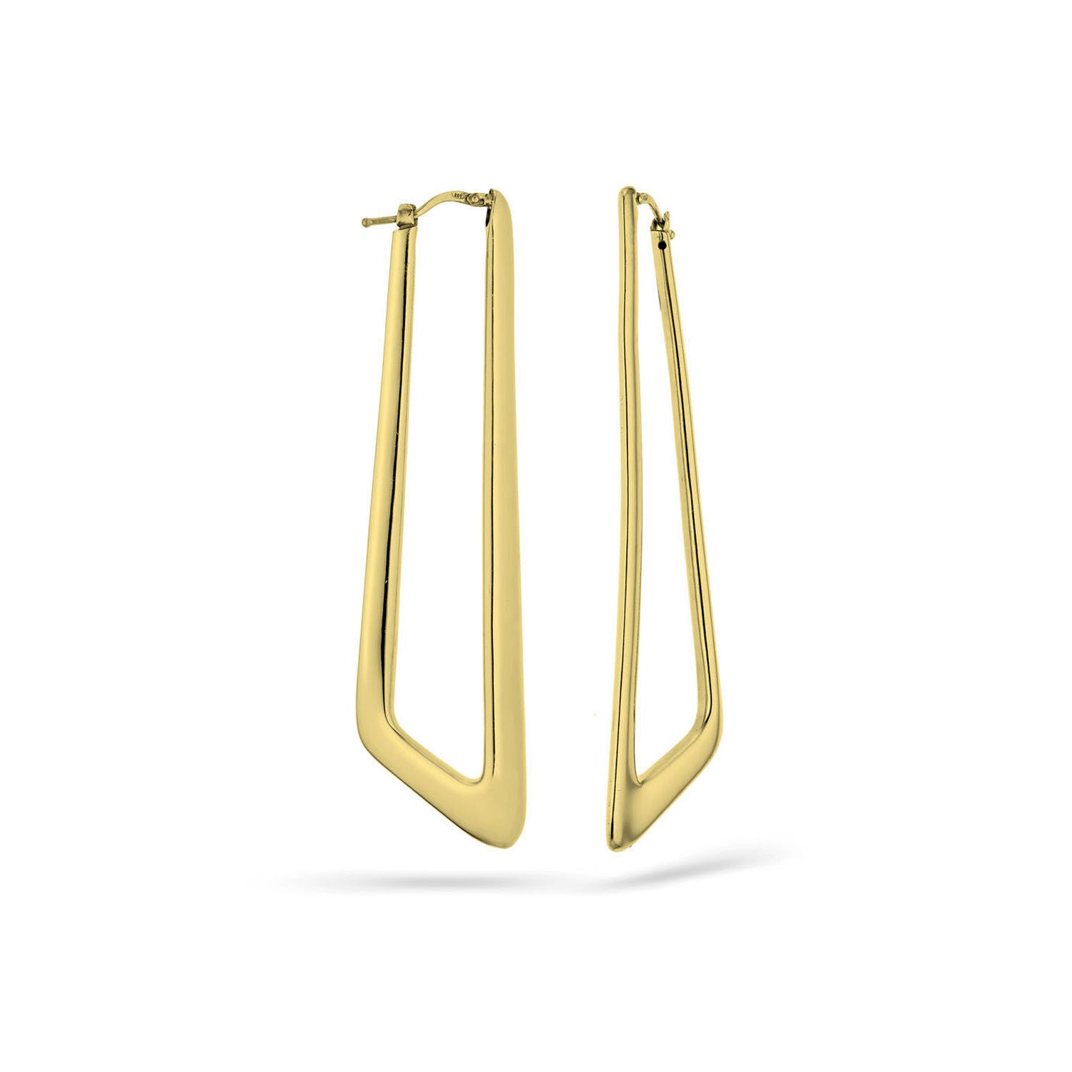 Σκουλαρίκια κρίκοι Reflections από επιχρυσωμένο ασήμι 925° Εικόνα 1