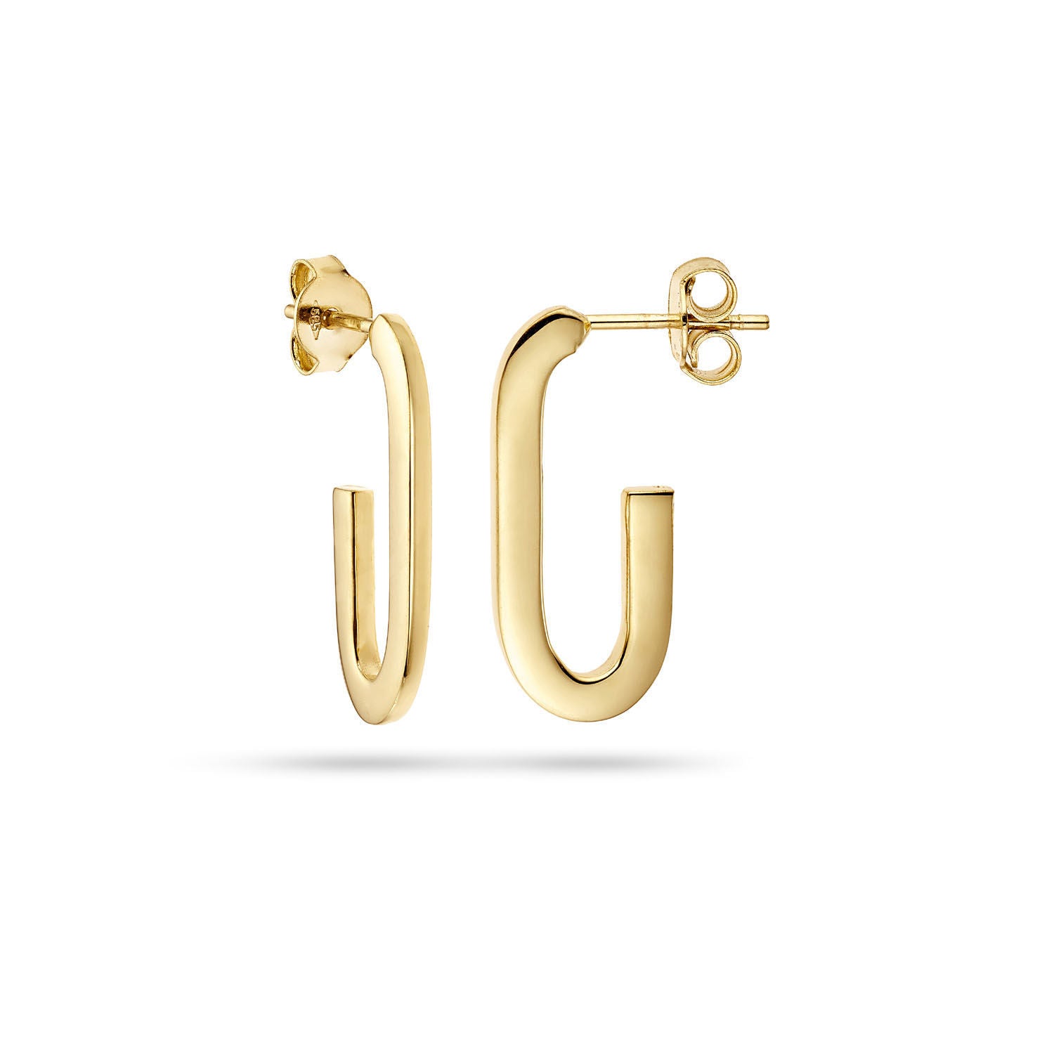 Σκουλαρίκια κρίκοι Aurum από χρυσό 14Κ Εικόνα 1