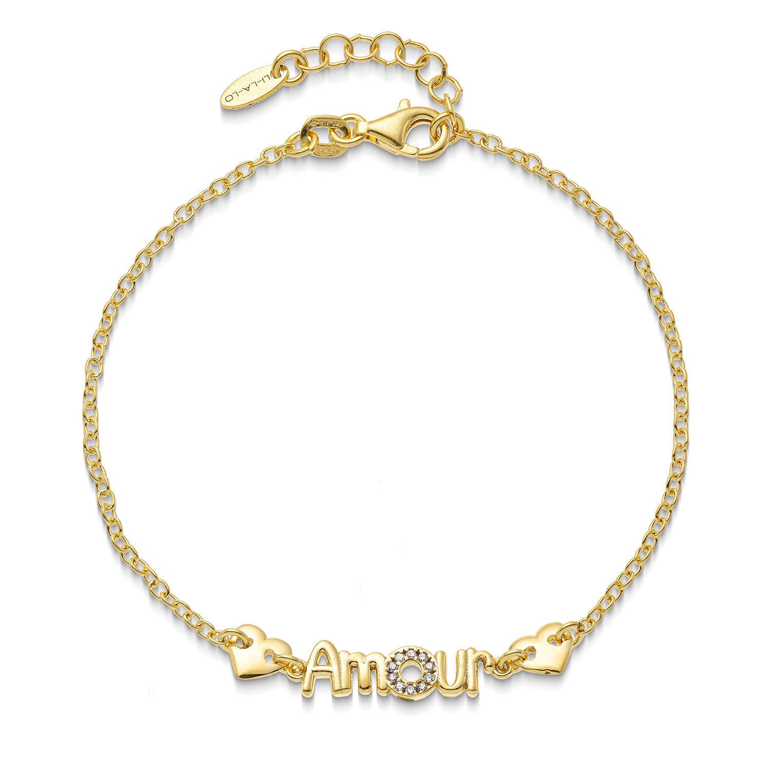 Βραχιόλι Lexis ''amour'' από επιχρυσωμένο ασήμι 925⁰ με ζιργκόν Εικόνα 1