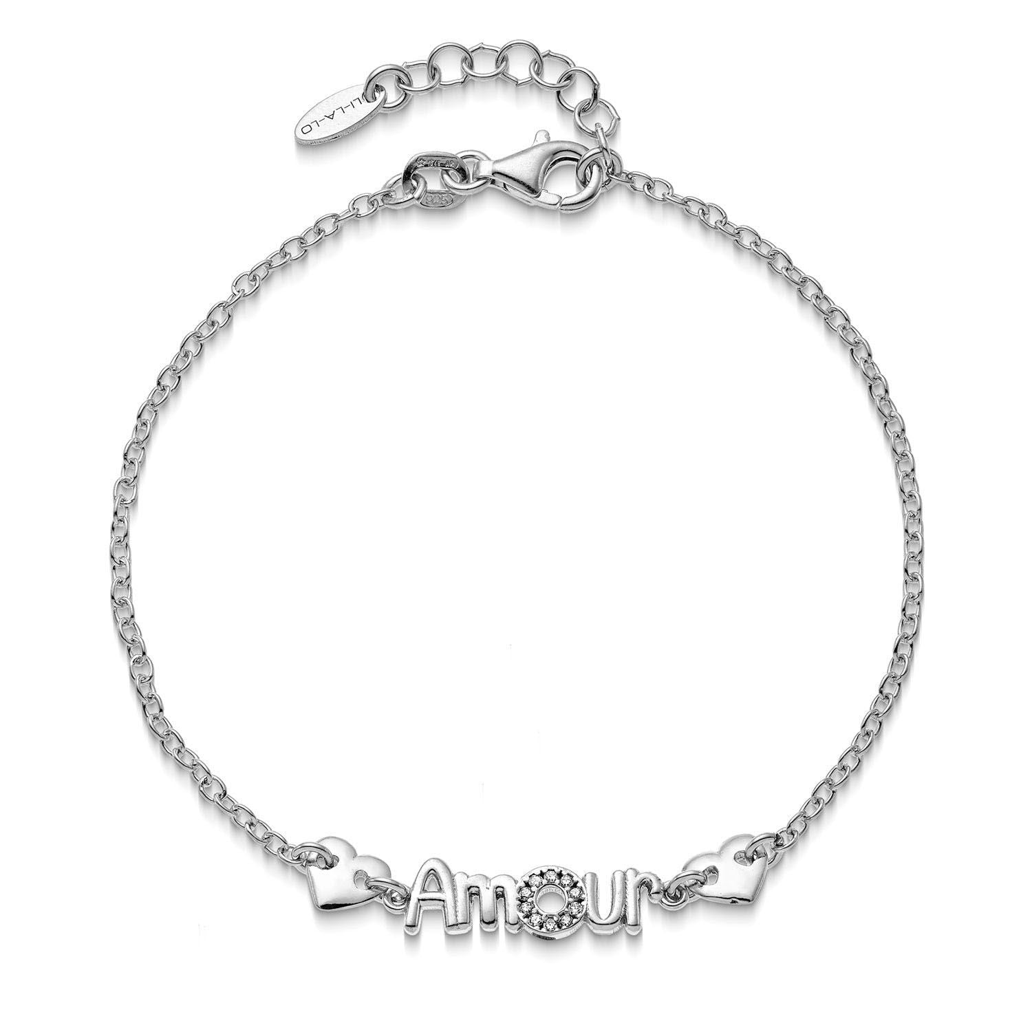 Βραχιόλι Lexis ''amour'' από επιροδιωμένο ασήμι 925⁰ με ζιργκόν Εικόνα 1