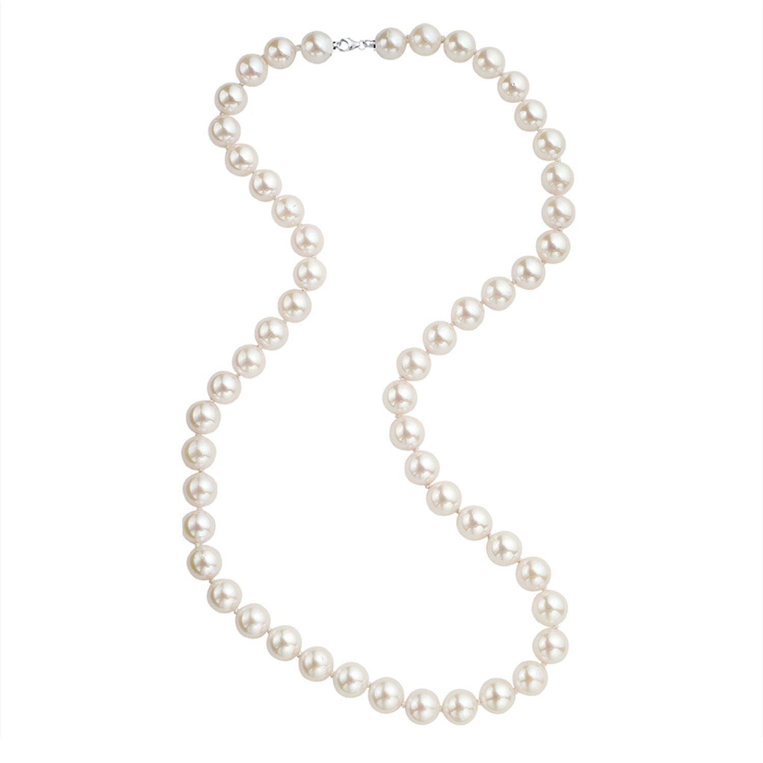 Κολιέ Pearls με freshwater pearls και κούμπωμα από λευκό χρυσό 18K Εικόνα 1