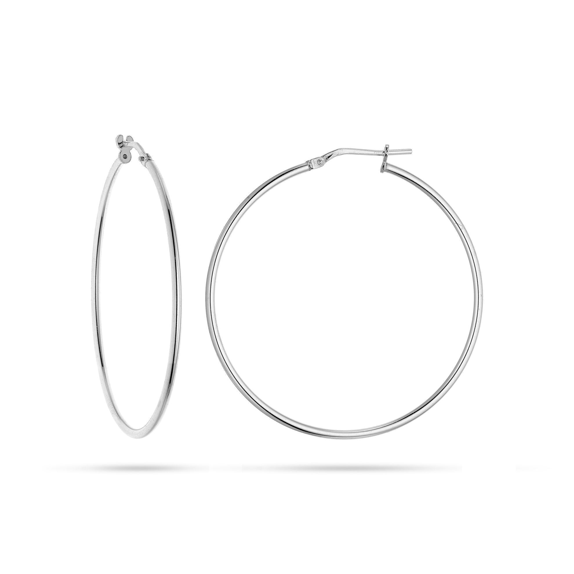 Σκουλαρίκια κρίκοι Reflections από ασήμι 925° Εικόνα 1