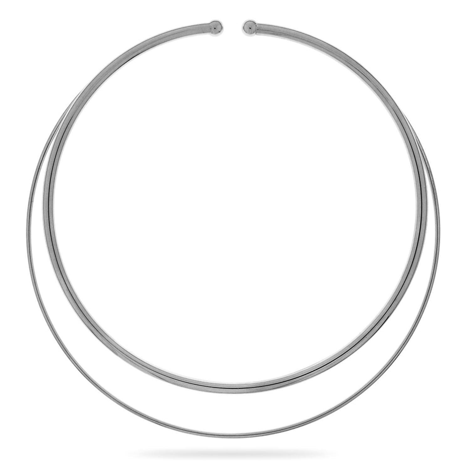 Κολιέ choker Reflections σταθερό από επιροδιωμένο ασήμι 925° Εικόνα 1