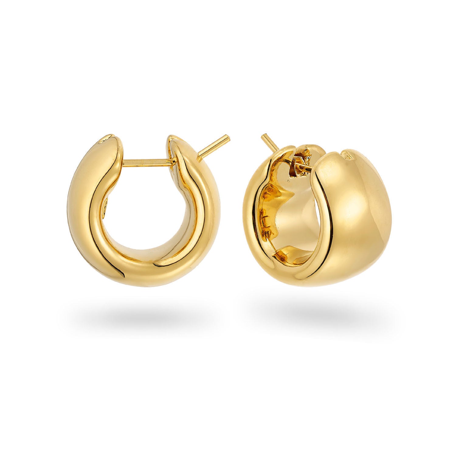 Σκουλαρίκια κρίκοι Aurum από χρυσό 18K Εικόνα 1