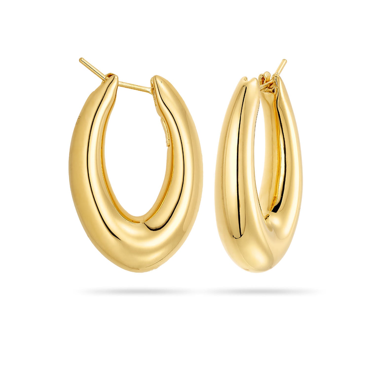 Σκουλαρίκια κρίκοι Aurum από χρυσό 18K Εικόνα 1