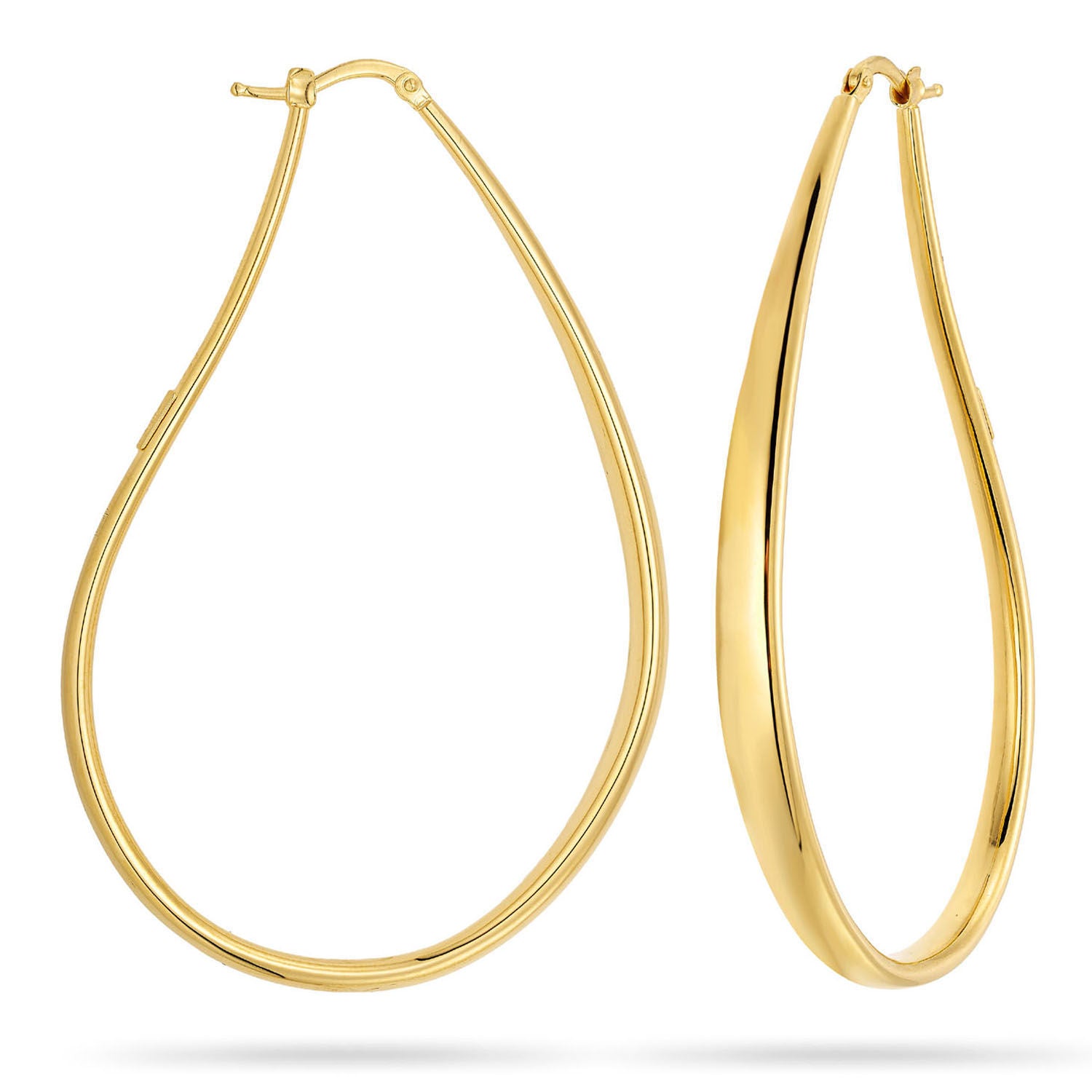 Σκουλαρίκια κρίκοι Aurum από χρυσό 18K Εικόνα 1