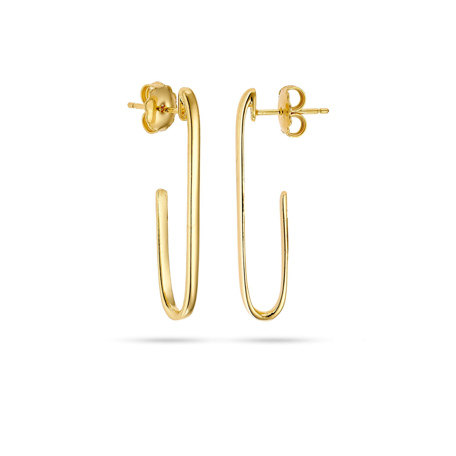 Σκουλαρίκια Reflections από επιχρυσωμένο ασήμι 925° Εικόνα 1