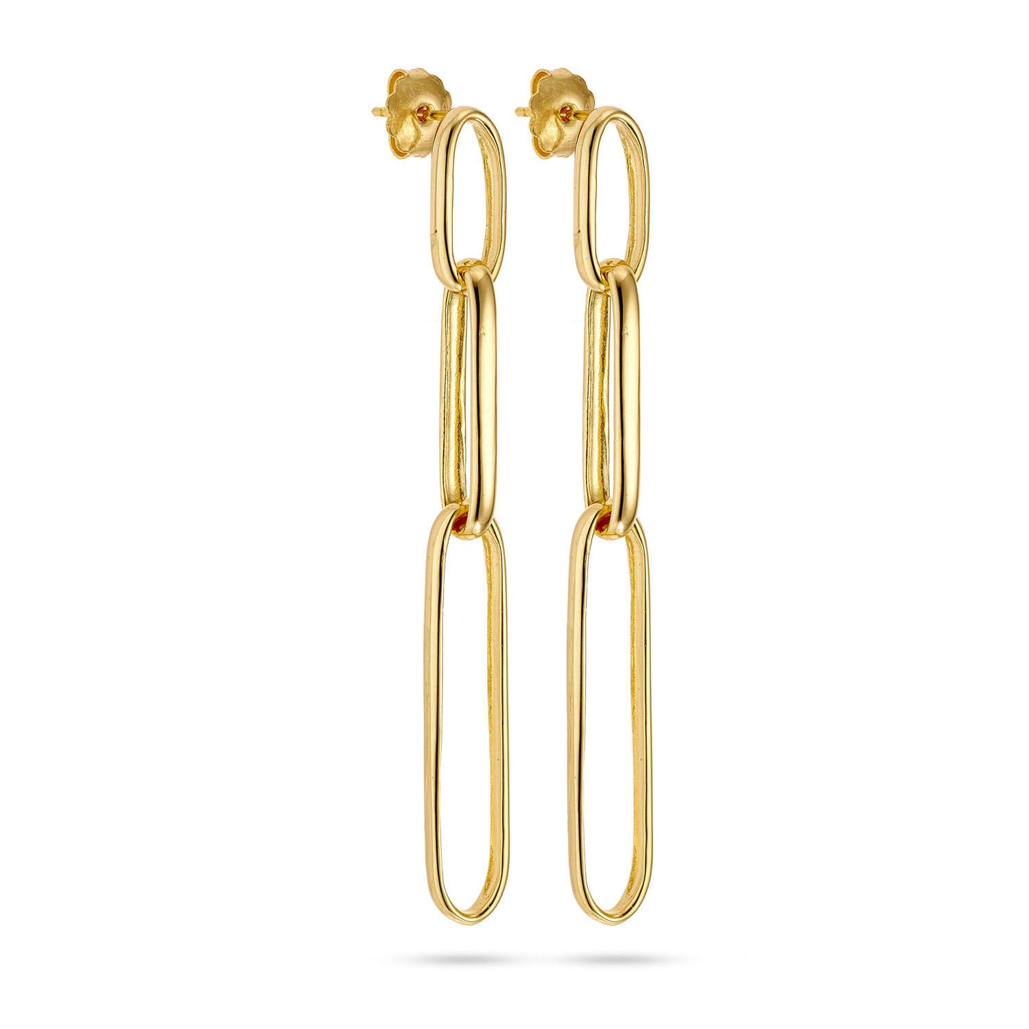 Σκουλαρίκια Reflections από επιχρυσωμένο ασήμι 925° Εικόνα 1