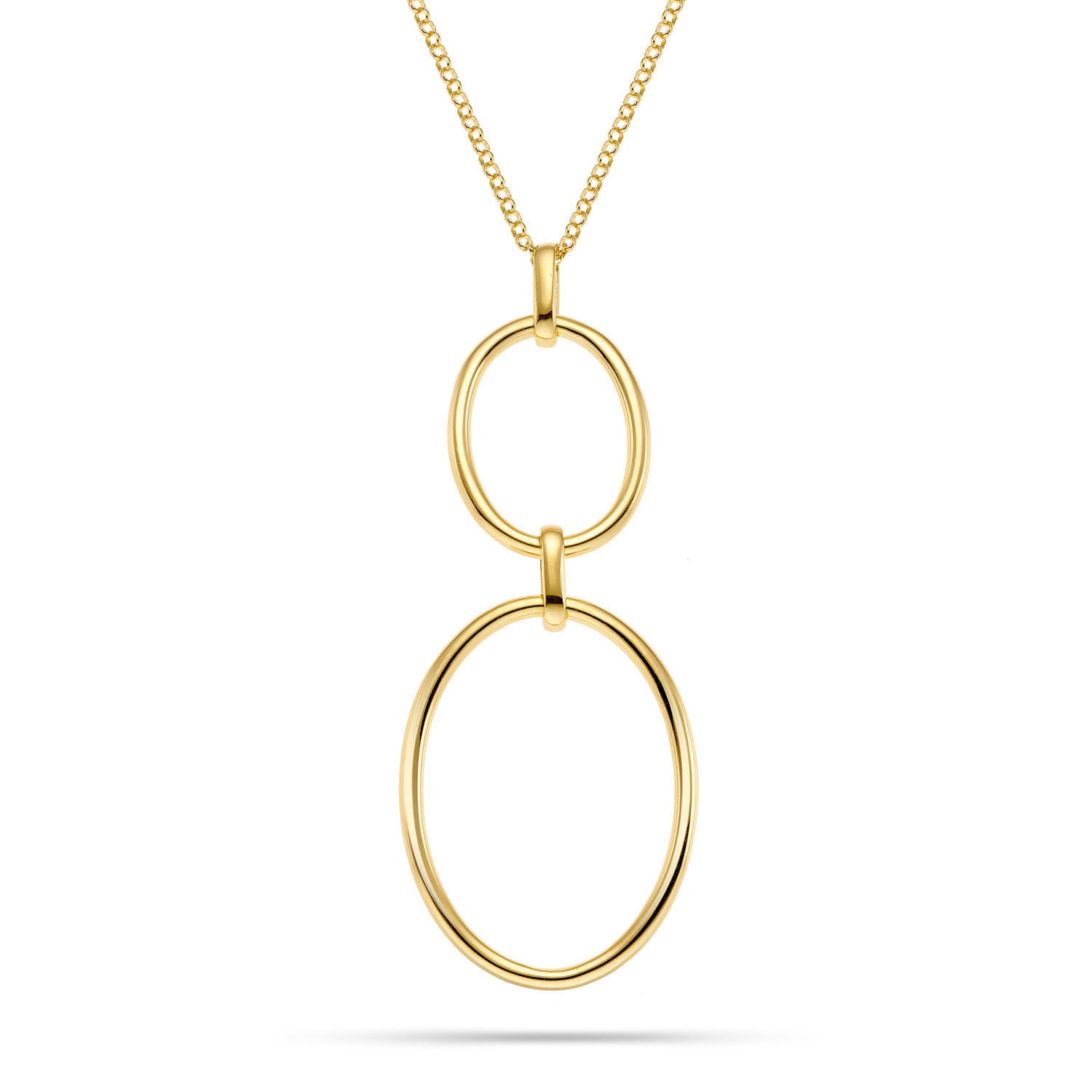 Κολιέ Reflections από επιχρυσωμένο ασήμι 925° Εικόνα 1