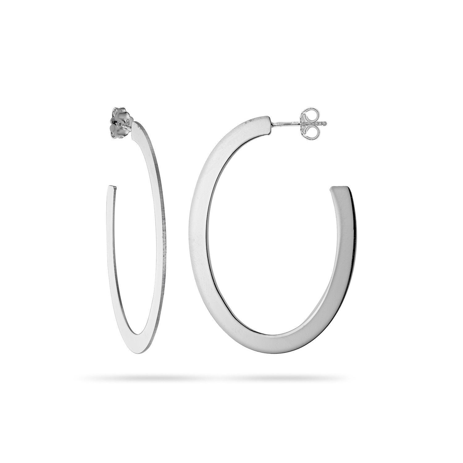 Σκουλαρίκια κρίκοι Reflections από ασήμι 925° Εικόνα 1