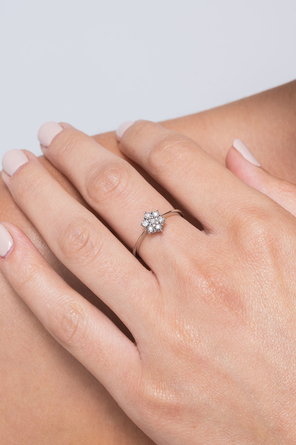 Δαχτυλίδι Diamonds από λευκό χρυσό 18K με διαμάντια μπριγιάν Εικόνα 3