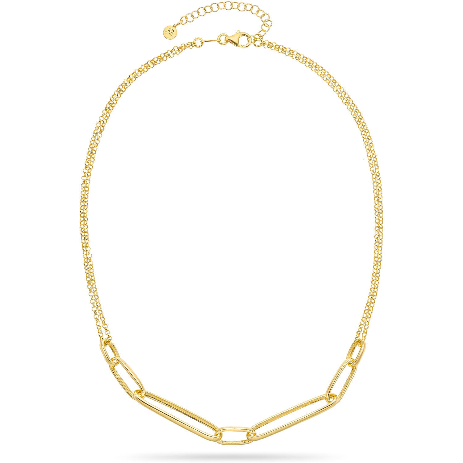 Κολιέ Reflections από επιχρυσωμένο ασήμι 925° Εικόνα 2