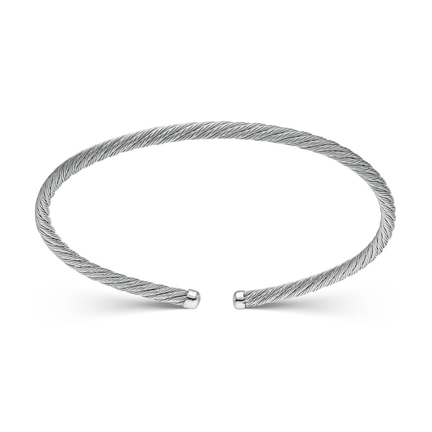 Βραχιόλι Skin σταθέρο από επιροδιωμένο ασήμι 925° Εικόνα 1