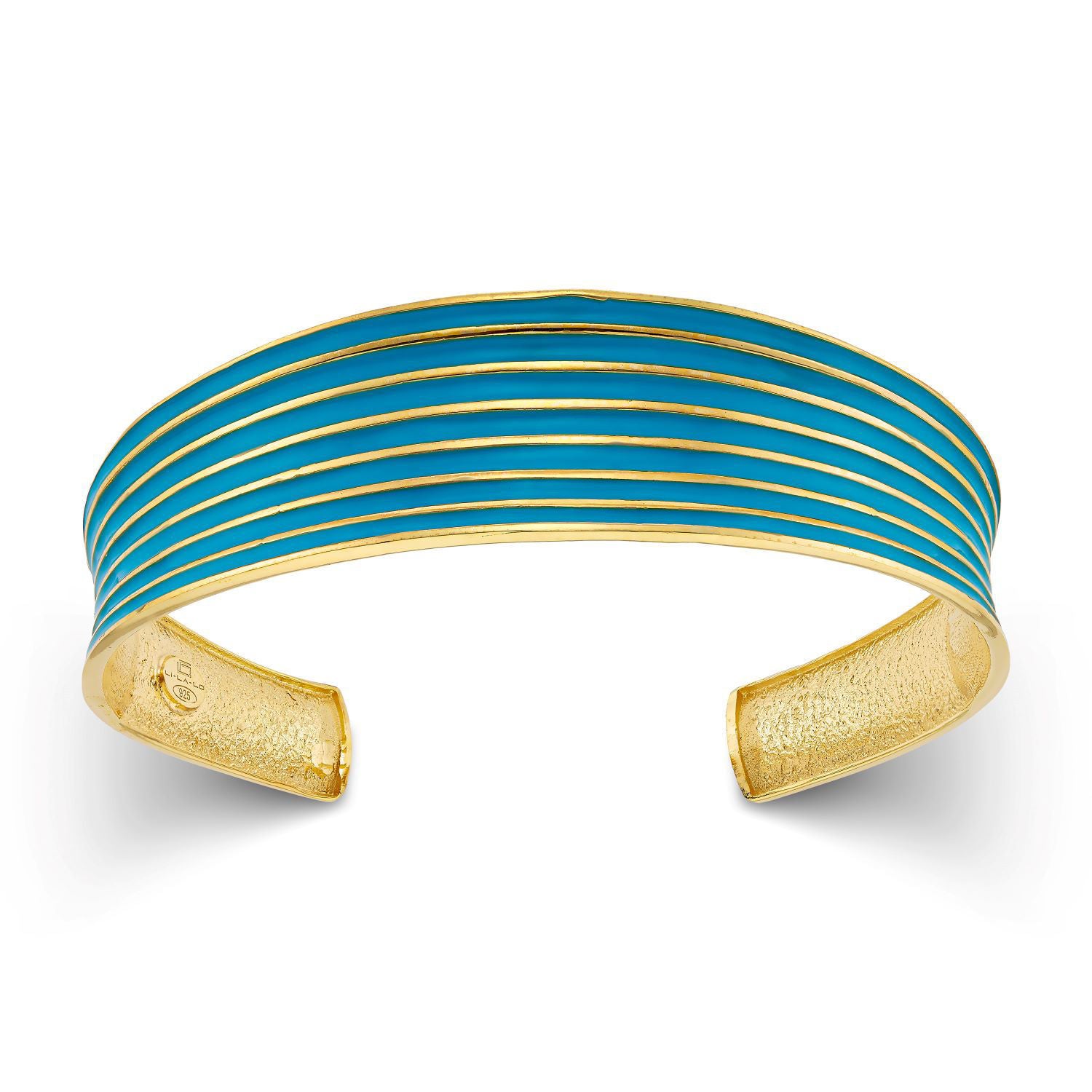 Βραχιόλι Pop 23 από επιχρυσωμένο ασήμι 925° με τυρκουάζ σμάλτο Εικόνα 1