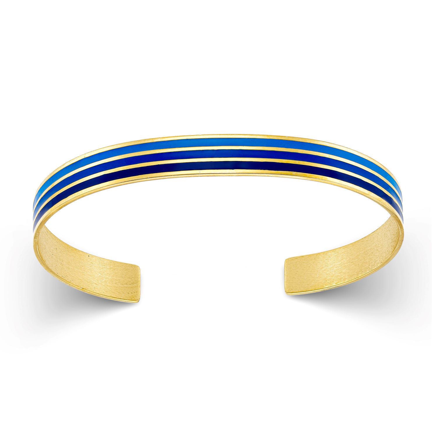 Βραχιόλι Pop 23 από επιχρυσωμένο ασήμι 925° με μπλε, navy blue και γαλάζιο σμάλτο Εικόνα 1