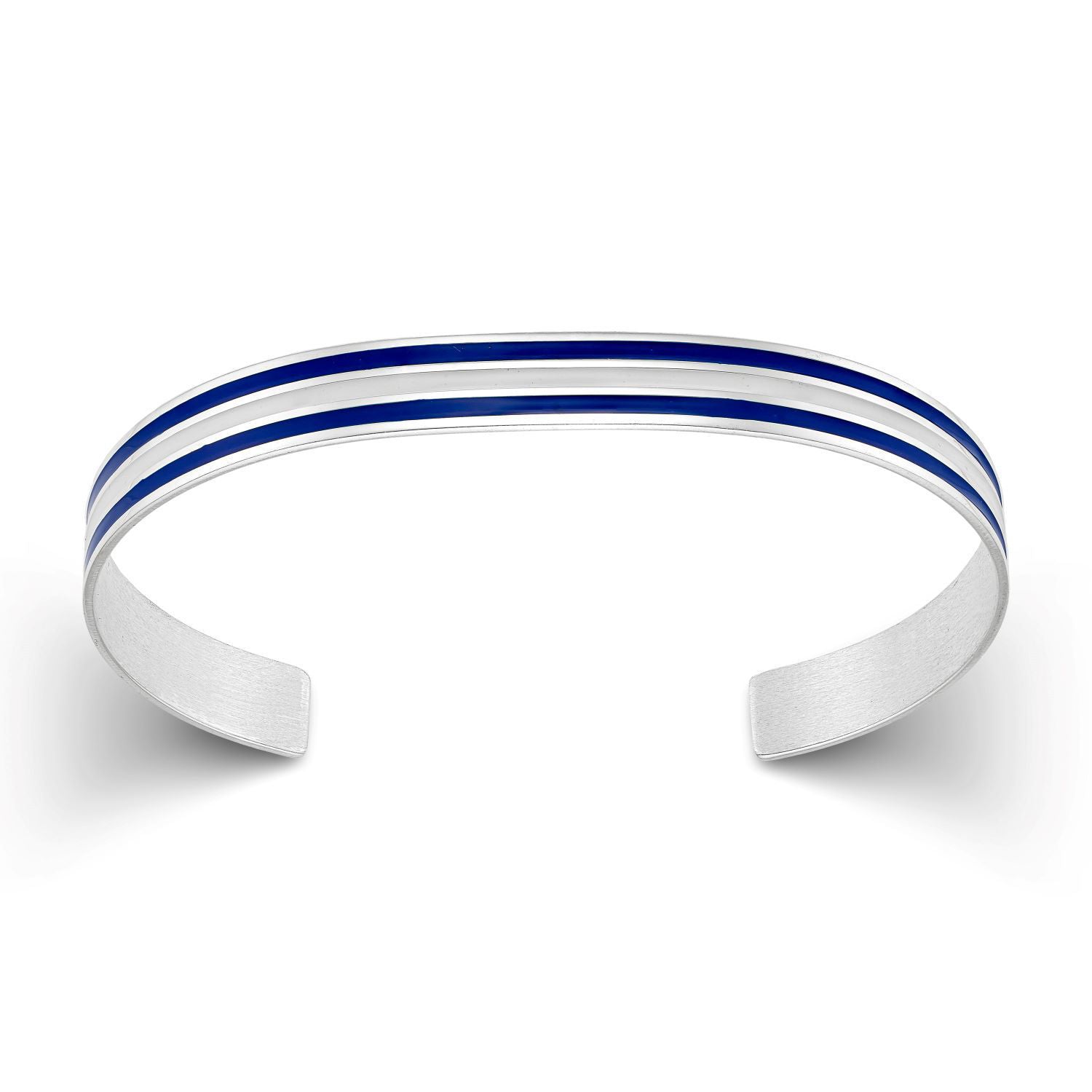 Βραχιόλι Pop 23 από ασήμι 925° με λευκό και μπλε σμάλτο Εικόνα 1