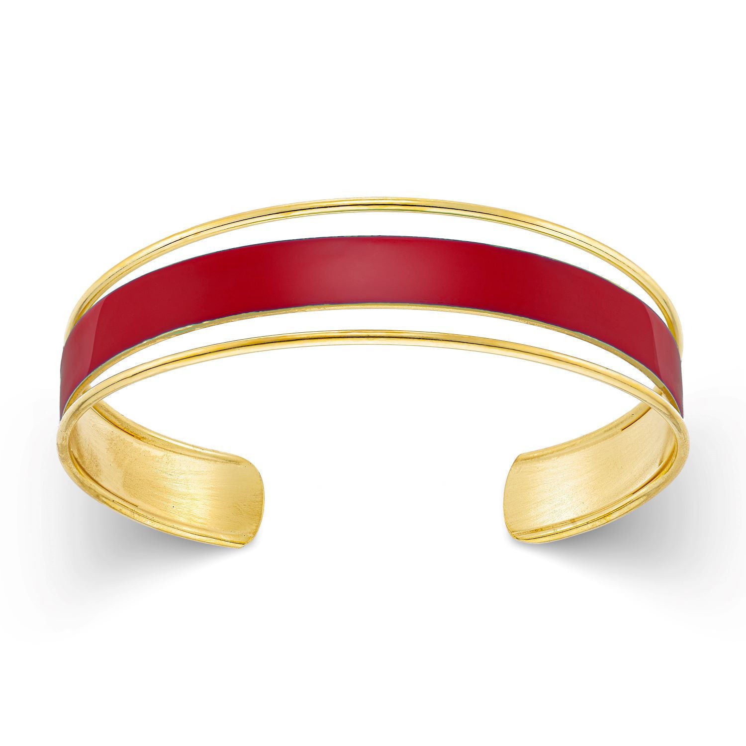 Βραχιόλι Pop 23 από επιχρυσωμένο ασήμι 925° με κόκκινο σμάλτο Εικόνα 1