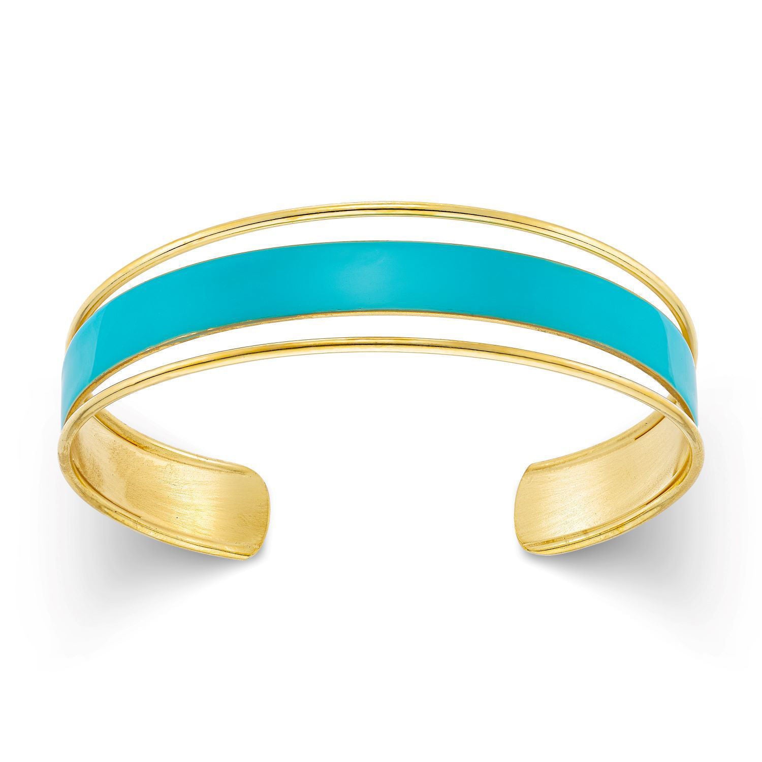 Βραχιόλι Pop 23 από επιχρυσωμένο ασήμι 925° με τυρκουάζ σμάλτο Εικόνα 1