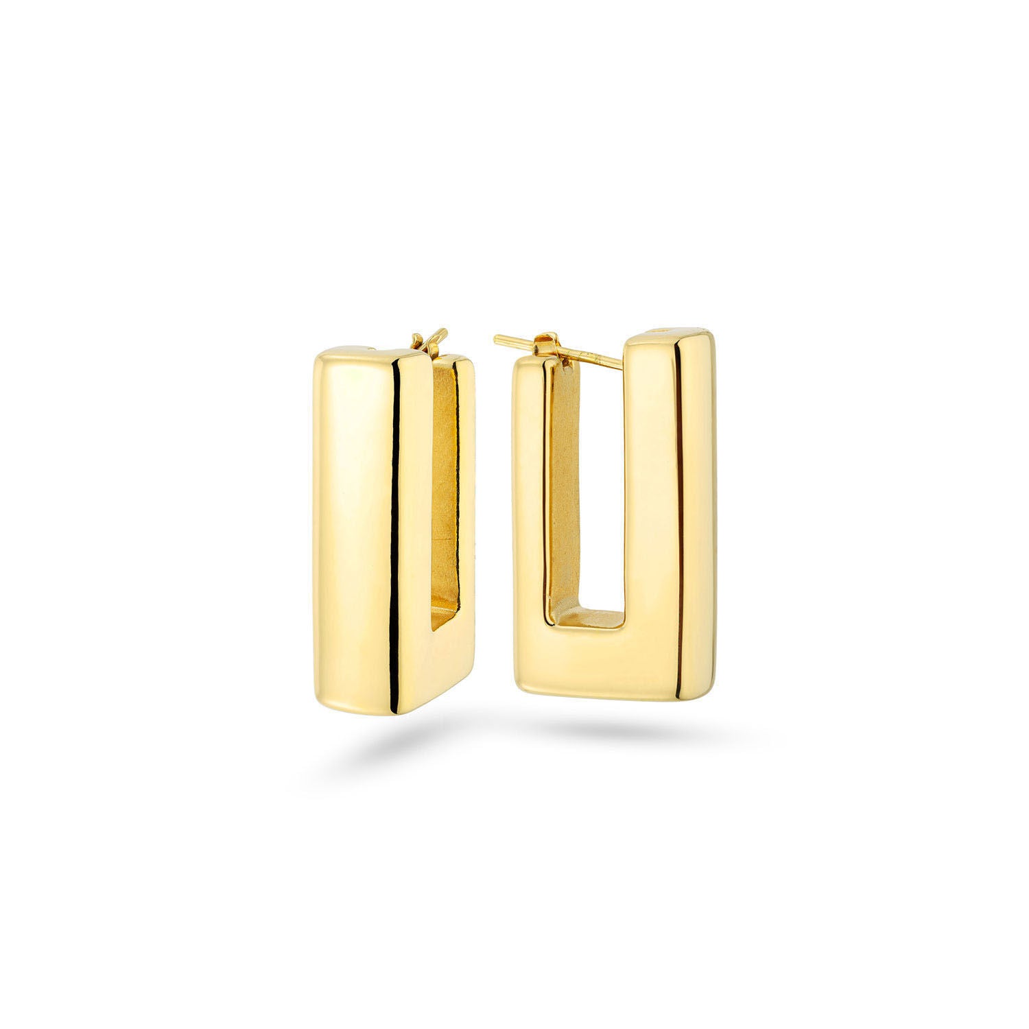 Σκουλαρίκια κρίκοι Aurum από χρυσό 18K Εικόνα 1