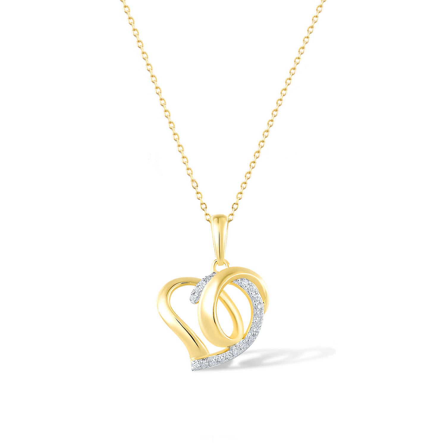 Μενταγιόν LiLaLove από χρυσό 18K με διαμάντια μπριγιάν Εικόνα 1