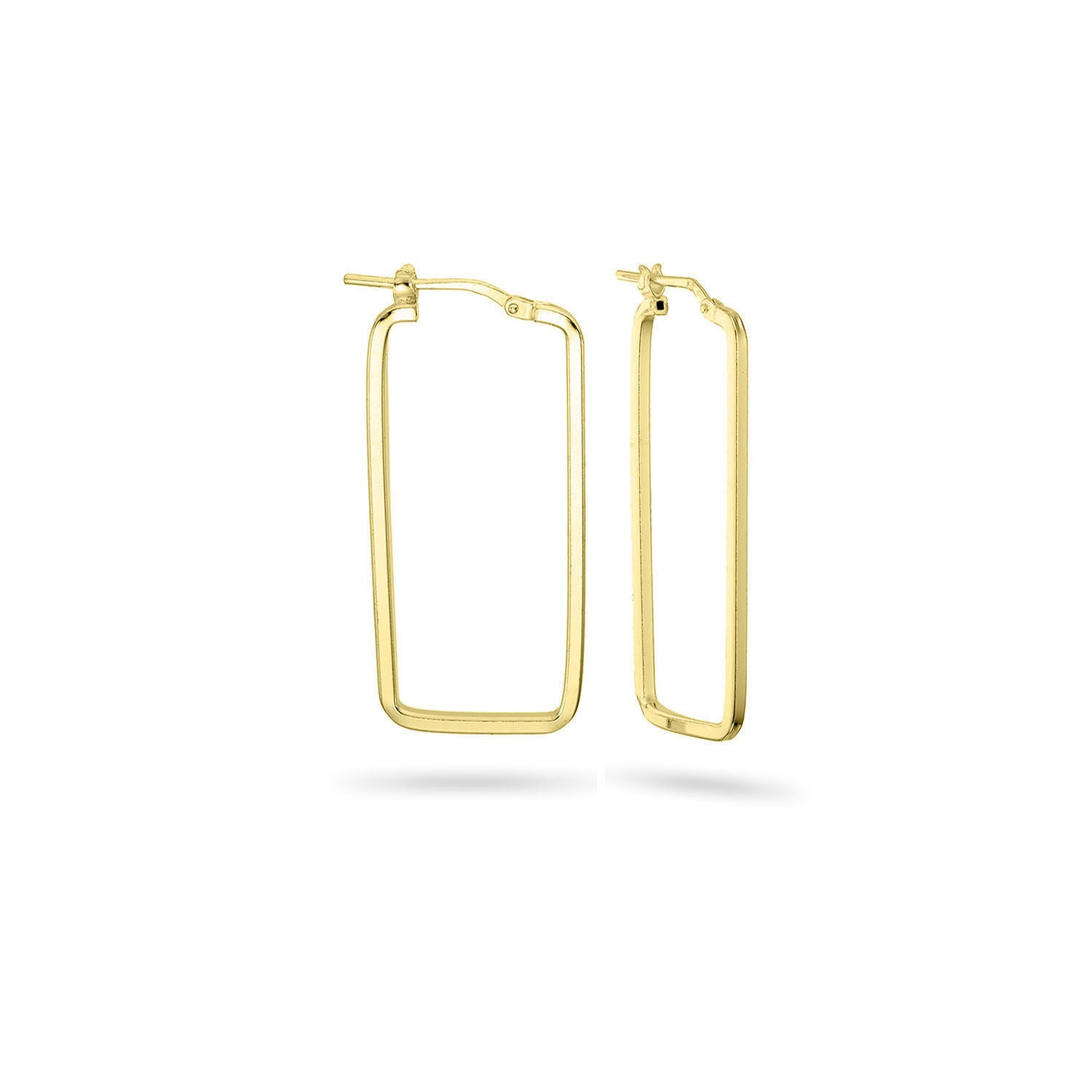 Σκουλαρίκια κρίκοι Reflections από επιχρυσωμένο ασήμι 925° Εικόνα 1