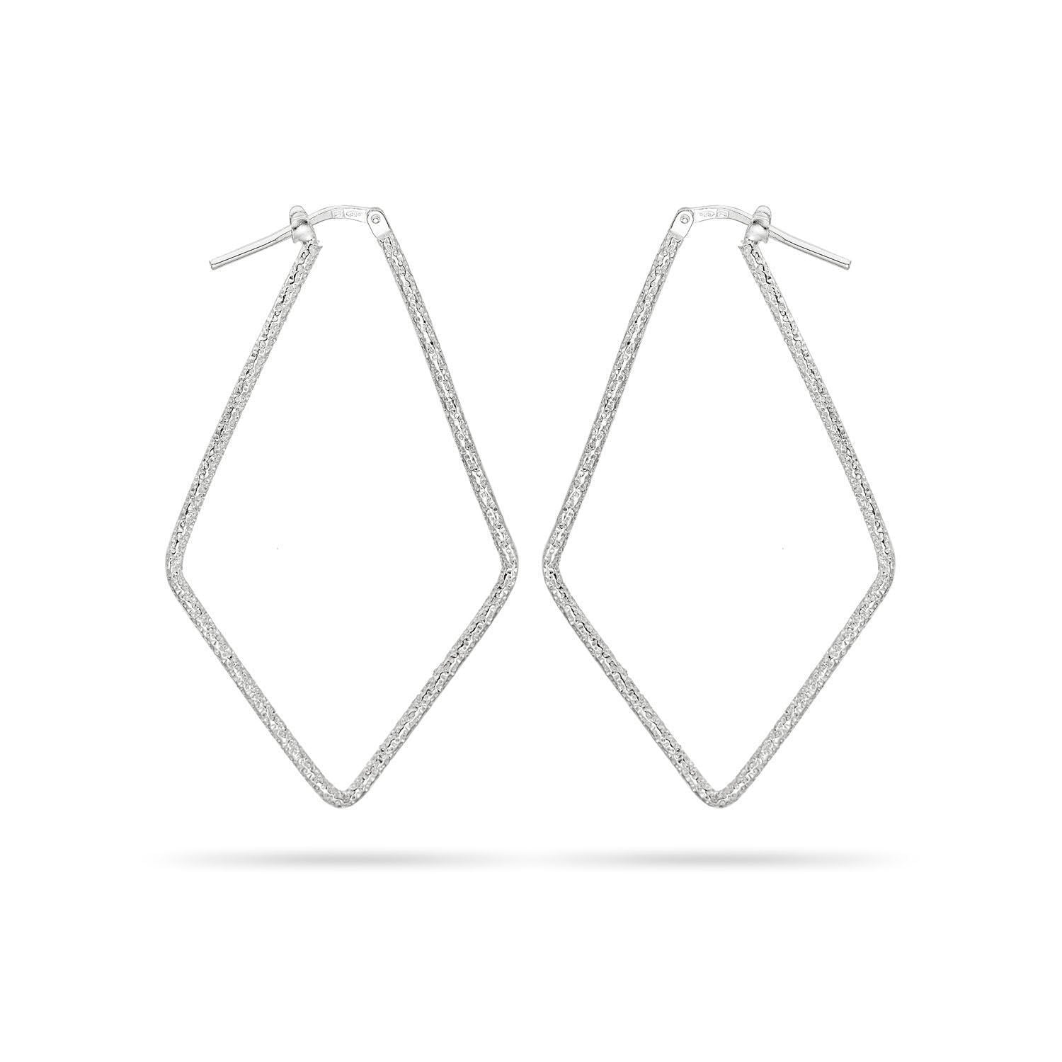 Σκουλαρίκια κρίκοι Reflections από ασήμι 925° Εικόνα 1