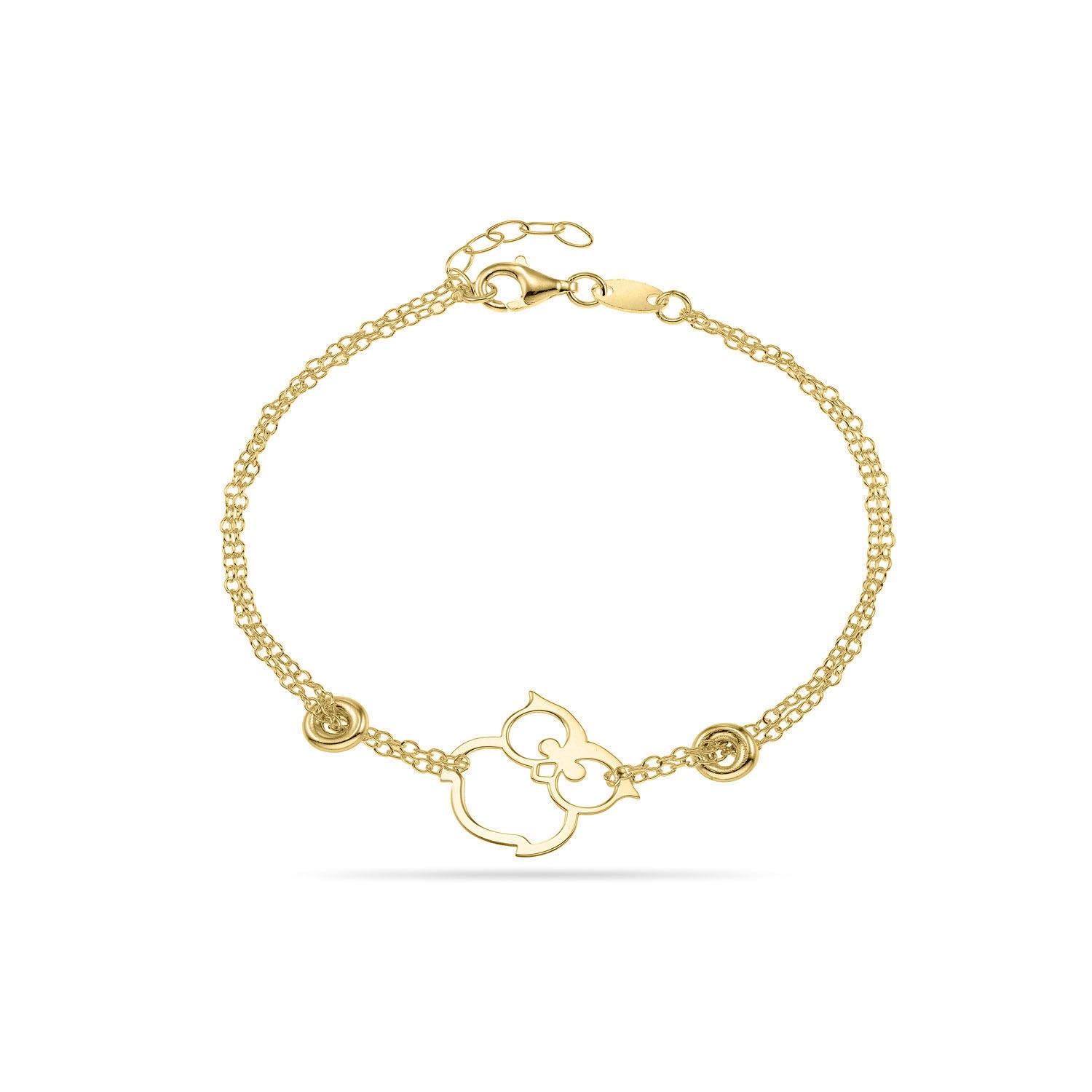 Βραχιόλι Symbols Κουκουβάγια από επιχρυσωμένο ασήμι 925° Εικόνα 1