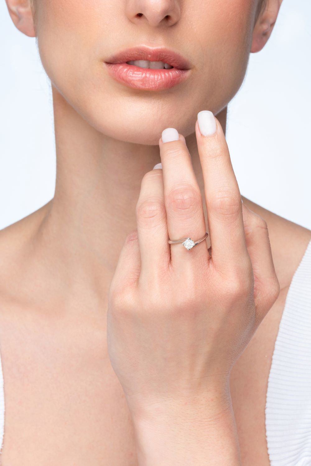 Δαχτυλίδι Diamonds από λευκό χρυσό 18K με διαμάντια μπριγιάν Εικόνα 3