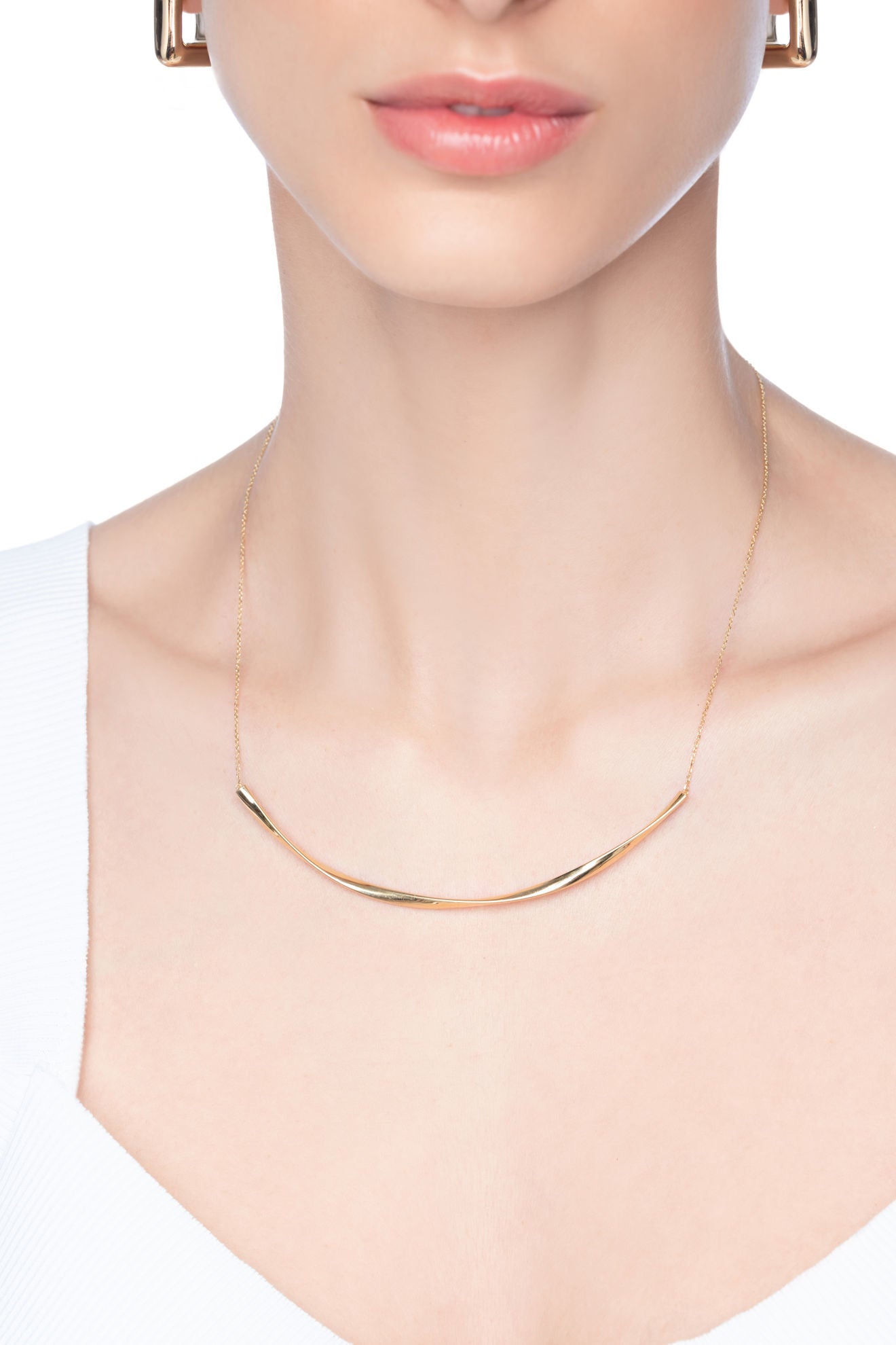 Κολιέ Aurum από χρυσό 18Κ Εικόνα 3