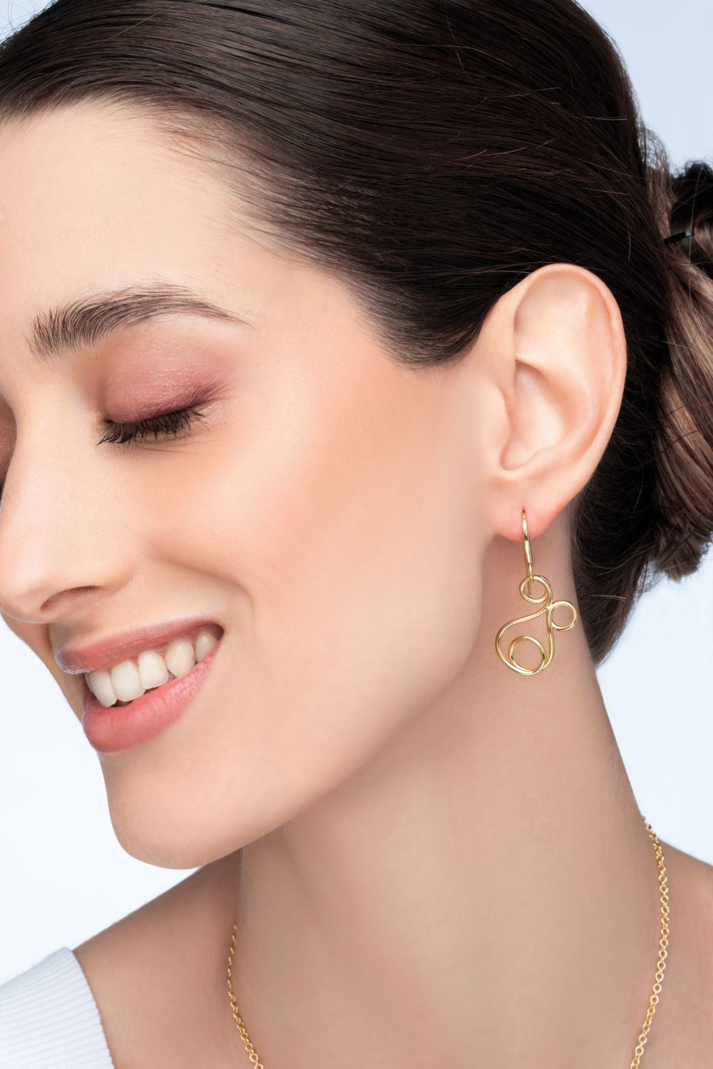 Σκουλαρίκια Aurum από χρυσό 18K Εικόνα 2