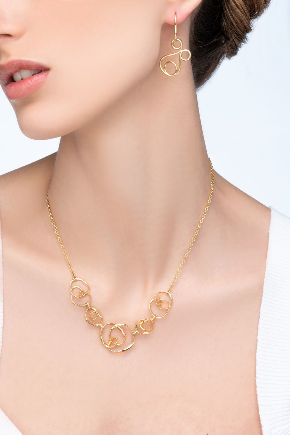 Σκουλαρίκια Aurum από χρυσό 18K Εικόνα 3