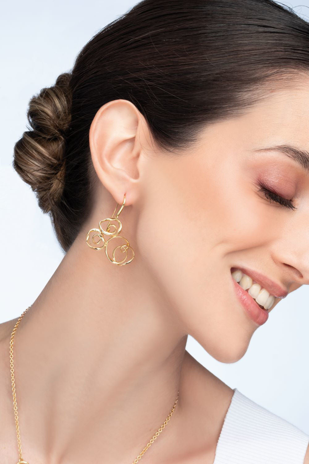 Σκουλαρίκια Aurum από χρυσό 18K Εικόνα 2