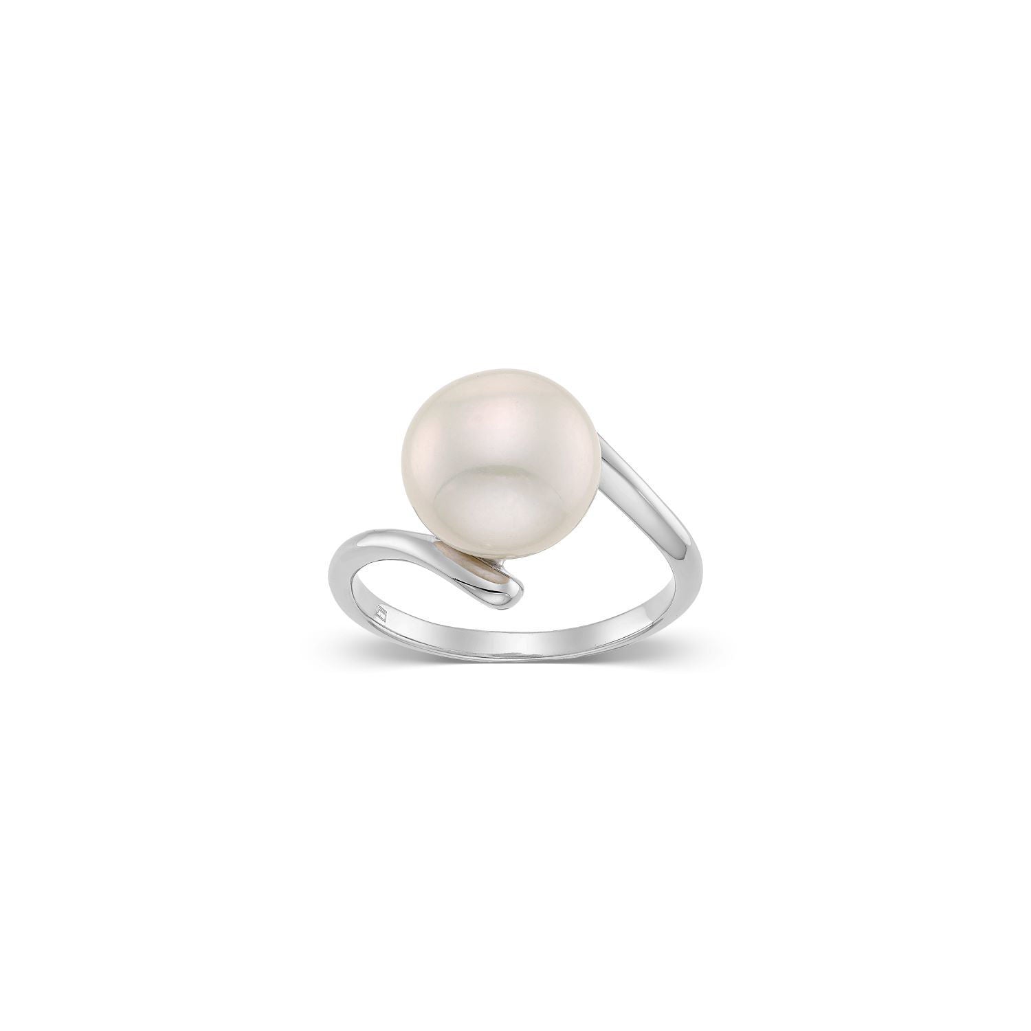 Δαχτυλίδι Pearls από επιροδιωμένο ασήμι 925° με freshwater pearl Εικόνα 1