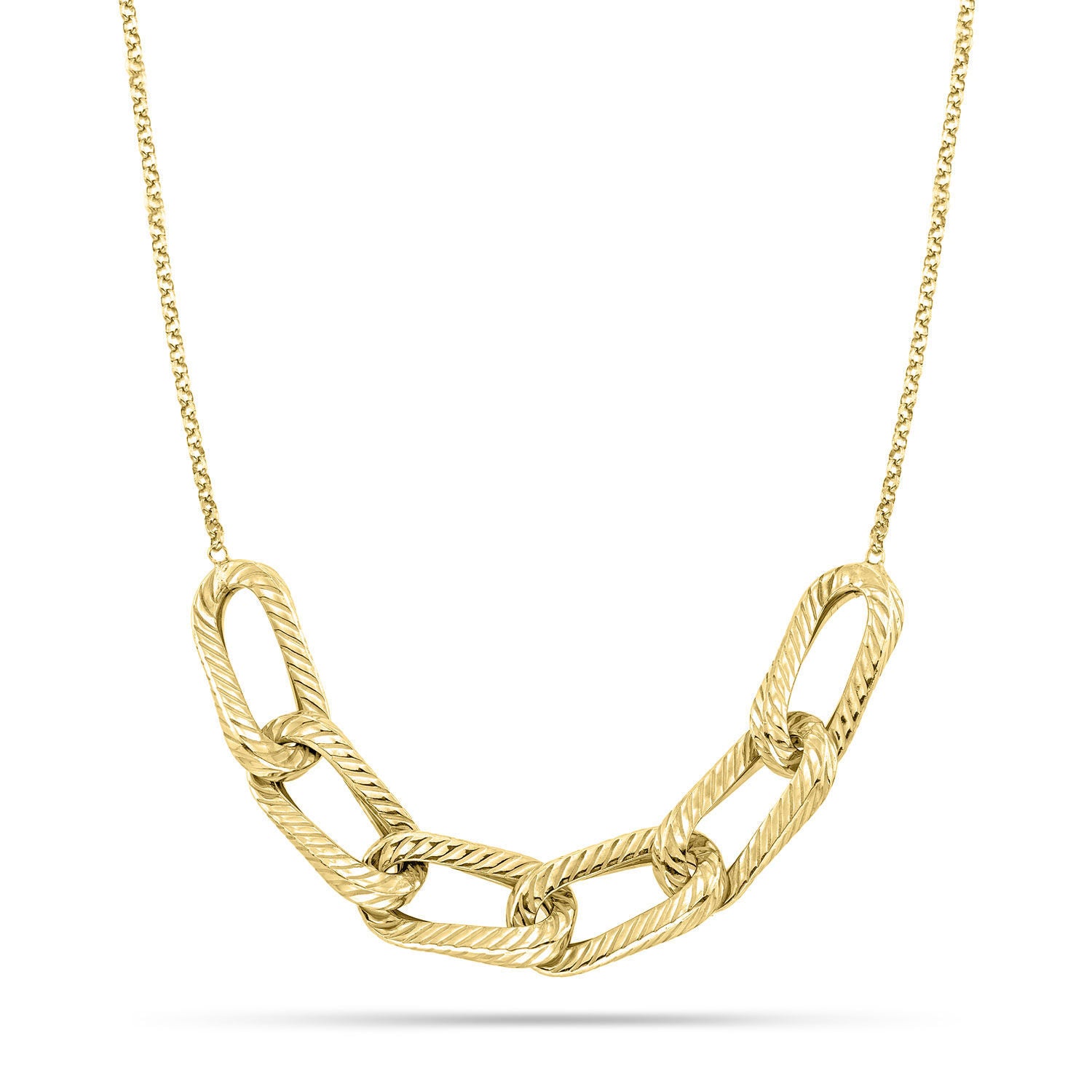 Κολιέ Skin από επιχρυσωμένο ασήμι 925° Εικόνα 1