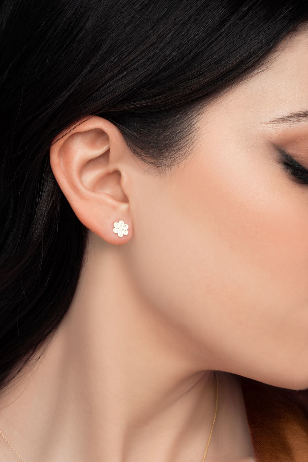 Σκουλαρίκια Arabesque από χρυσό και ροζ χρυσό 18K Εικόνα 2