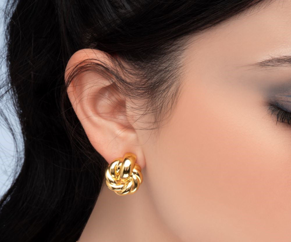 Σκουλαρίκια Aurum από χρυσό 18K Εικόνα 2