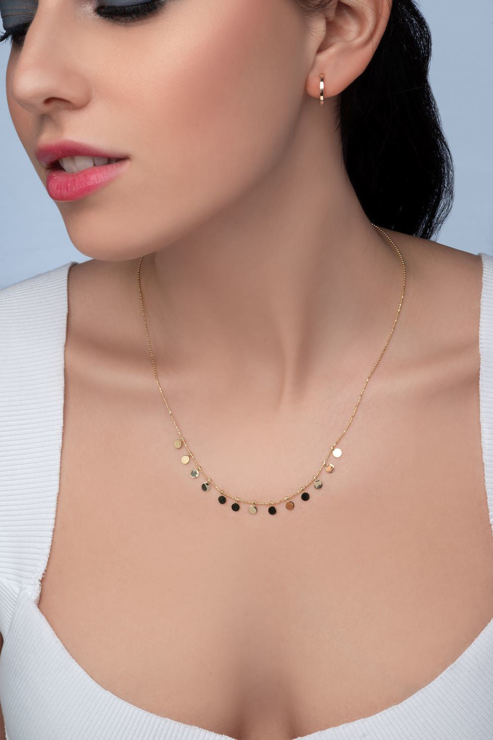 Κολιέ Aurum από χρυσό 18Κ Εικόνα 2